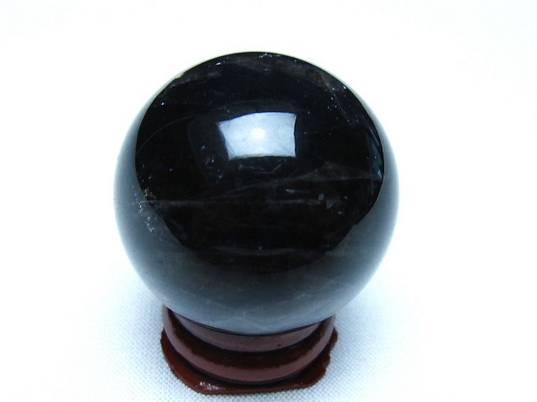 モリオン 純天然 黒水晶 丸玉 35mm [t220-9947] 3枚目