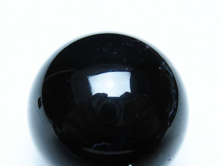 モリオン 純天然 黒水晶 丸玉 35mm [t220-9949] 2枚目