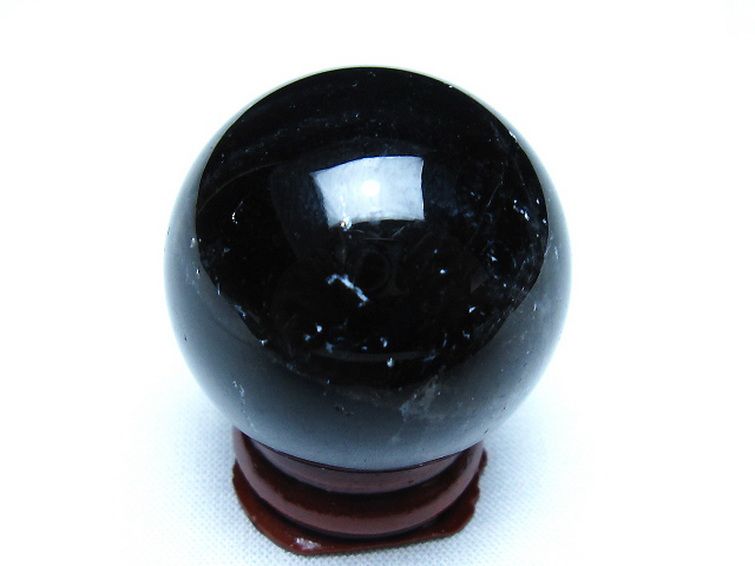 モリオン 純天然 黒水晶 丸玉 35mm [t220-9951] 3枚目