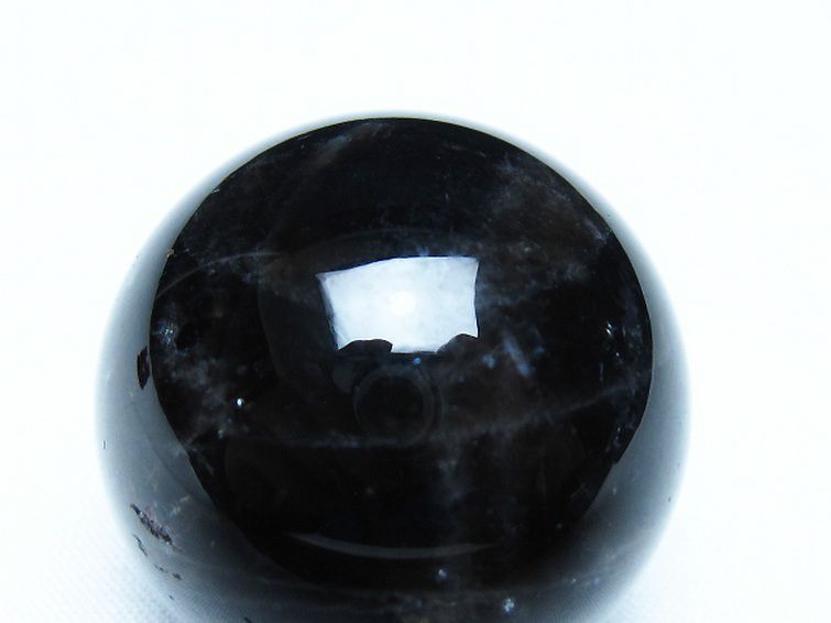 モリオン 純天然 黒水晶 丸玉 35mm [t220-9955] 2枚目