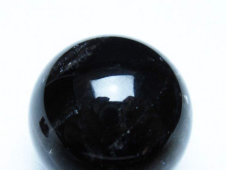 モリオン 純天然 黒水晶 丸玉 35mm [t220-9962] 2枚目
