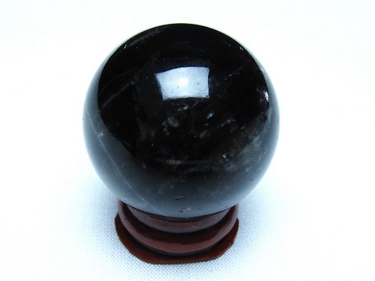 モリオン 純天然 黒水晶 丸玉 35mm [t220-9962] 3枚目