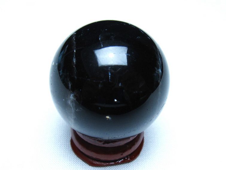 モリオン 純天然 黒水晶 丸玉 36mm [t220-9977] 3枚目