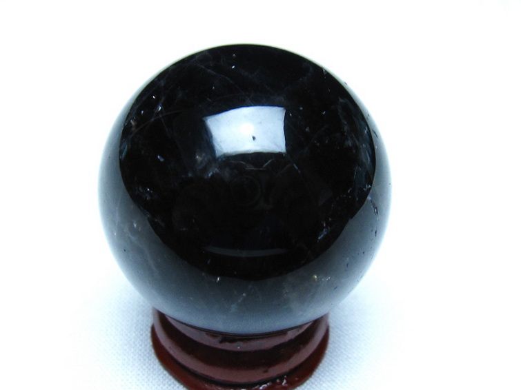 モリオン 純天然 黒水晶 丸玉 36mm [t220-9992] 3枚目