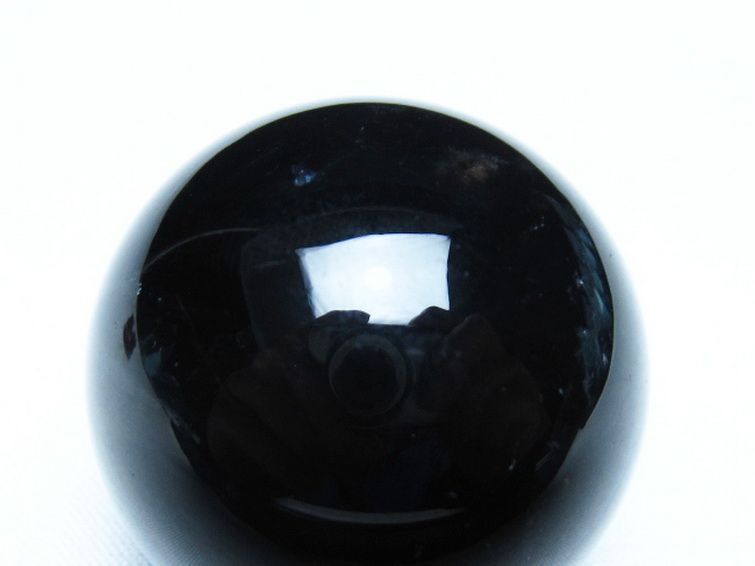 モリオン 純天然 黒水晶 丸玉 36mm [t220-9993] 2枚目