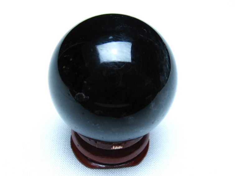モリオン 純天然 黒水晶 丸玉 36mm [t220-9995] 3枚目