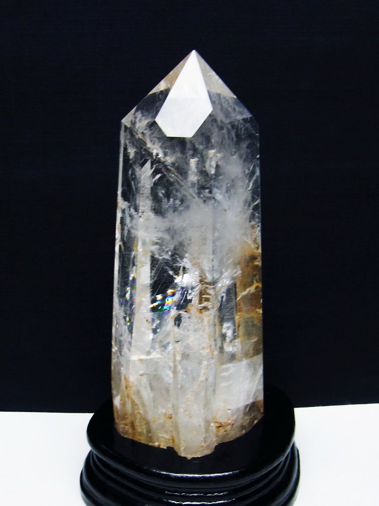 1.1Kg 虹入り ヒマラヤ水晶 六角柱[T222-2521] 1枚目