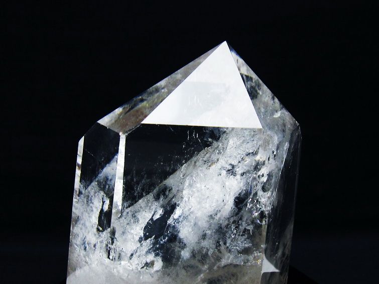 最大級！美しい天然水晶六角柱　訳あり激安　重さ約2558g 高さ約332mm 虹入り ヒマラヤ水晶 六角柱[t222-2542]