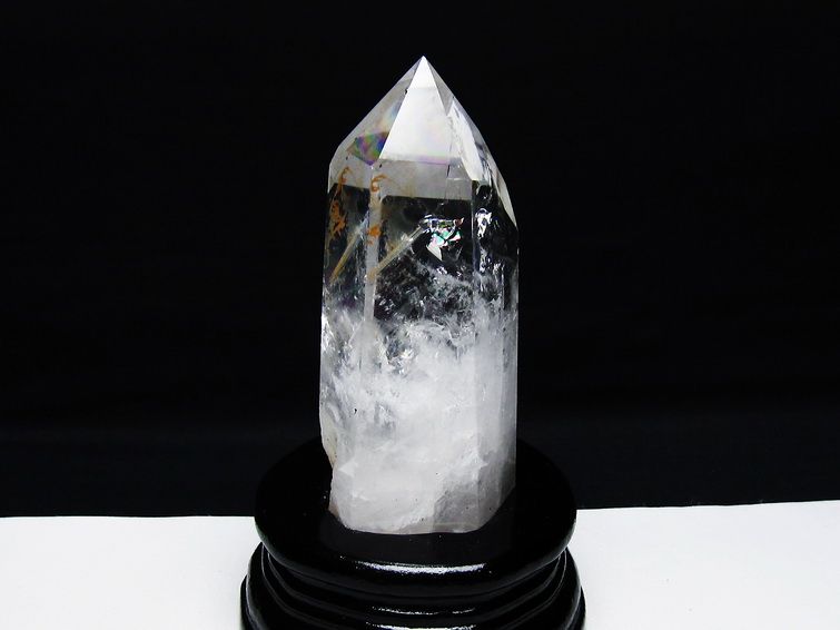 虹入り ヒマラヤ水晶 六角柱[T222-2546] 1枚目