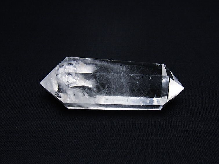 プラチナ入り 水晶 ダブルポイント [t223-2914] 1枚目