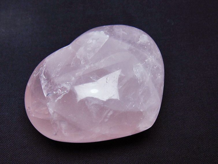 ローズクォーツハート 置物[T225-8510] 1枚目