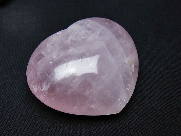 ローズクォーツハート 置物[T225-8516] 1枚目