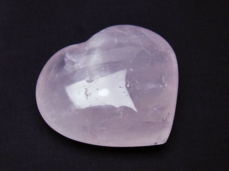 ローズクォーツハート 置物[T225-8519] 1枚目