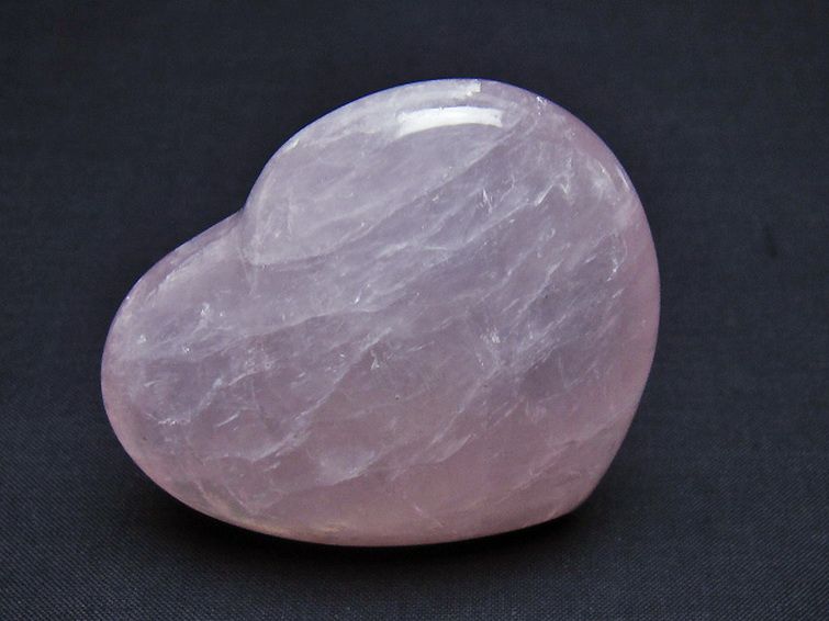 ローズクォーツハート 置物[T225-8522] 2枚目