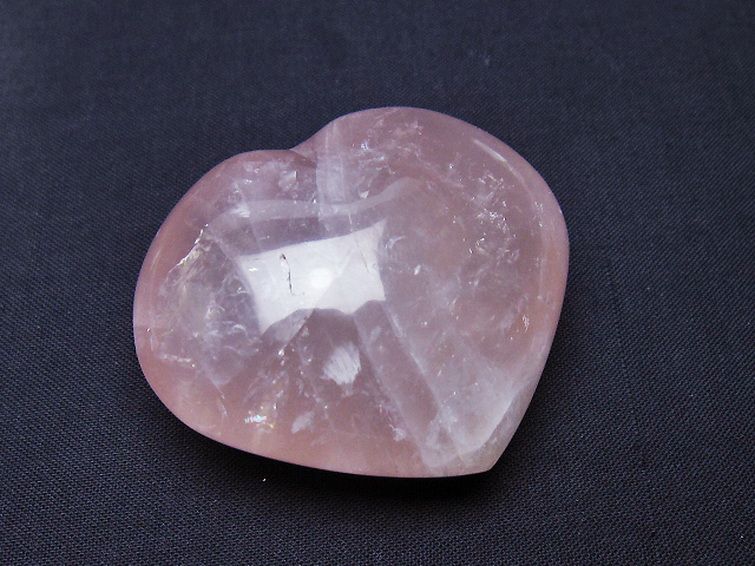 ローズクォーツハート 置物[T225-8524] 1枚目