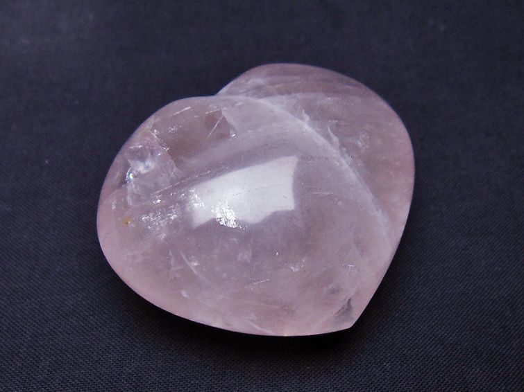 ローズクォーツハート 置物[T225-8542] 1枚目