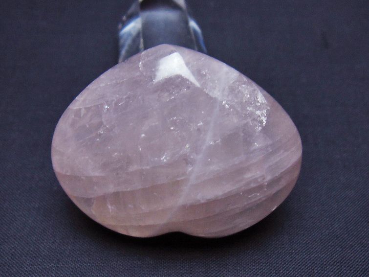 ローズクォーツハート 置物[T225-8542] 3枚目