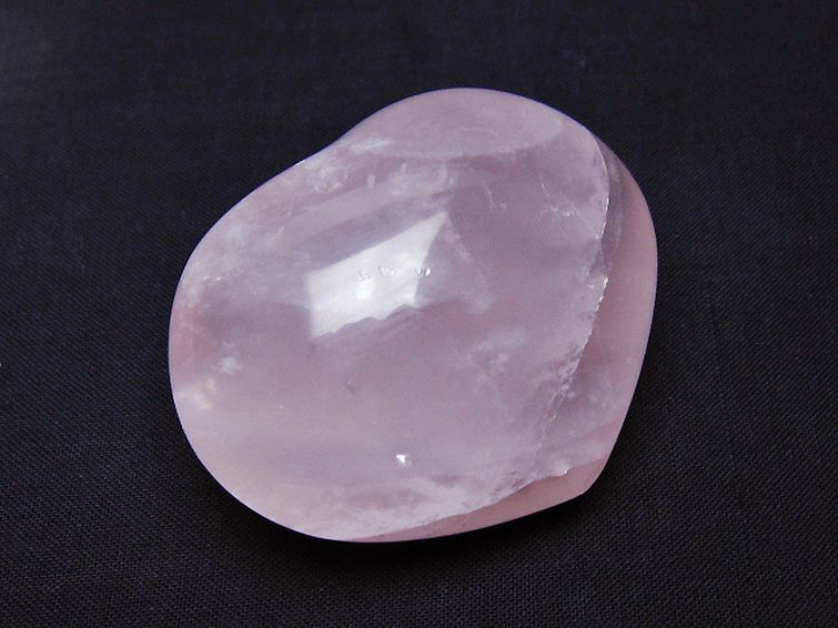 ローズクォーツハート 置物 [t225-8545] 1枚目