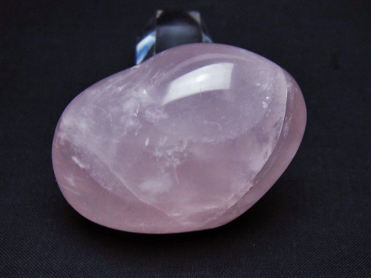 ローズクォーツハート 置物 [t225-8545] 2枚目