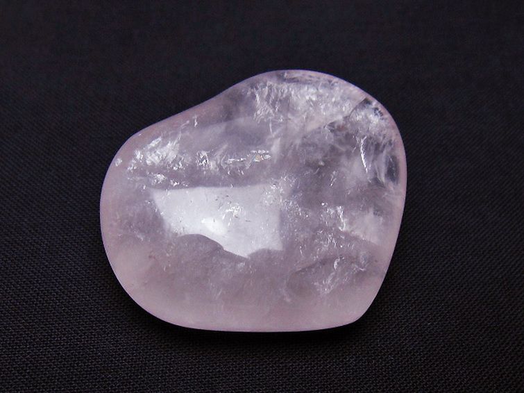 ローズクォーツハート 置物 [t225-8563] 1枚目