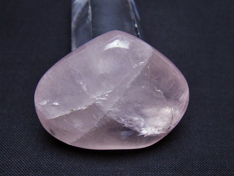 ローズクォーツハート 置物 [t225-8563] 3枚目