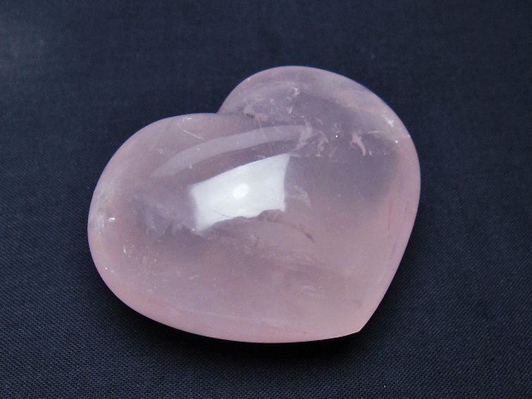 ローズクォーツハート 置物[T225-8597] 1枚目