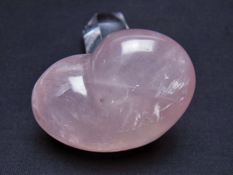ローズクォーツハート 置物[T225-8597] 2枚目