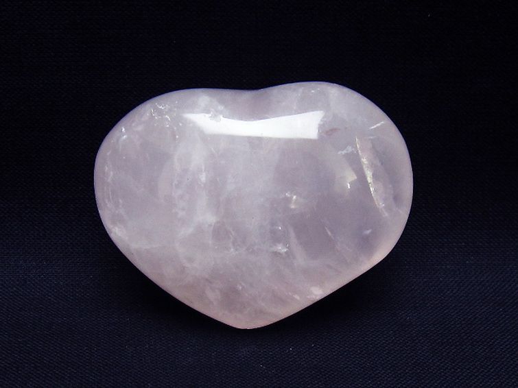 ローズクォーツハート 置物 [t225-8599] 1枚目