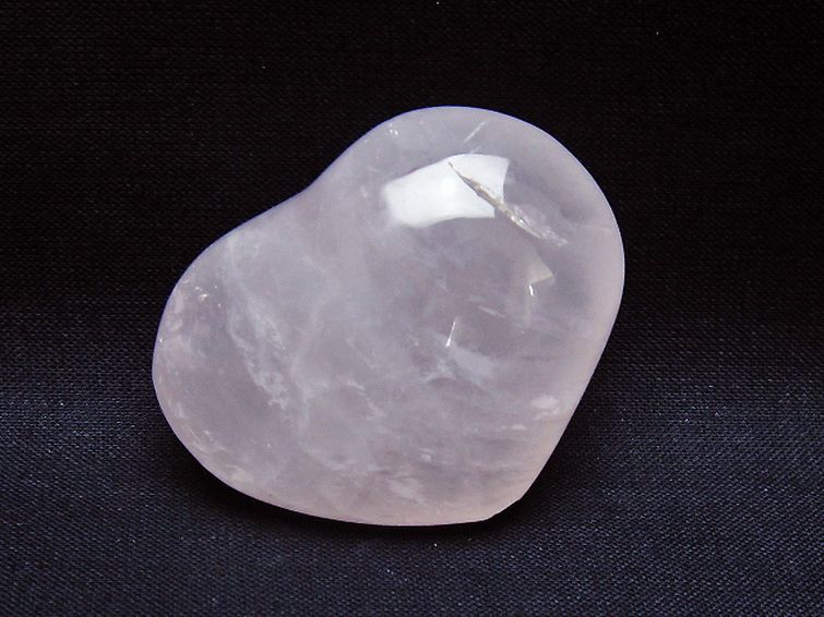 ローズクォーツハート 置物 [t225-8599] 2枚目