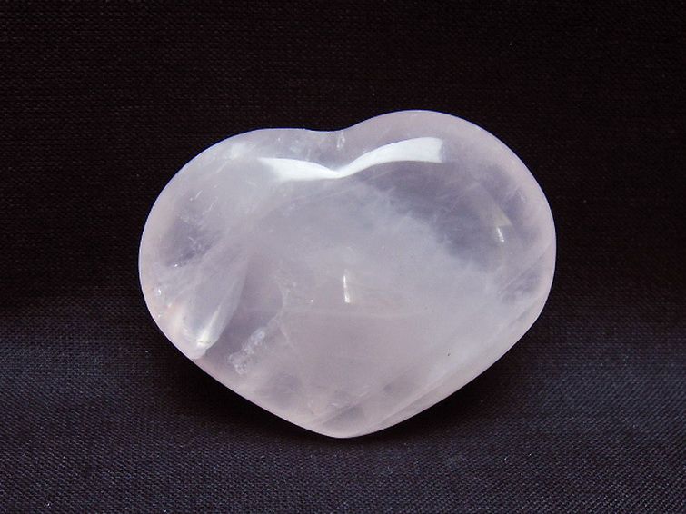 ローズクォーツハート 置物 [t225-8601] 1枚目