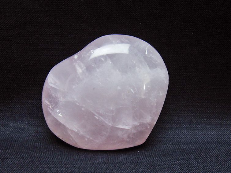 ローズクォーツハート 置物 [t225-8602] 2枚目