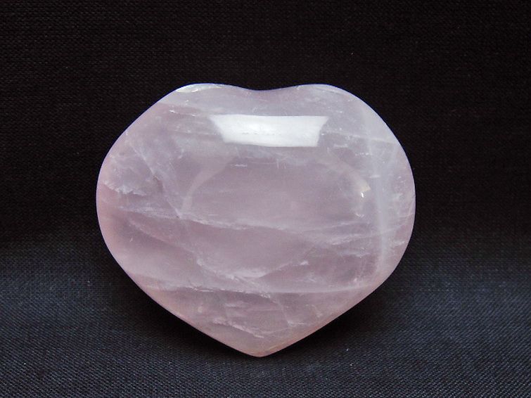 ローズクォーツハート 置物 [t225-8603] 1枚目
