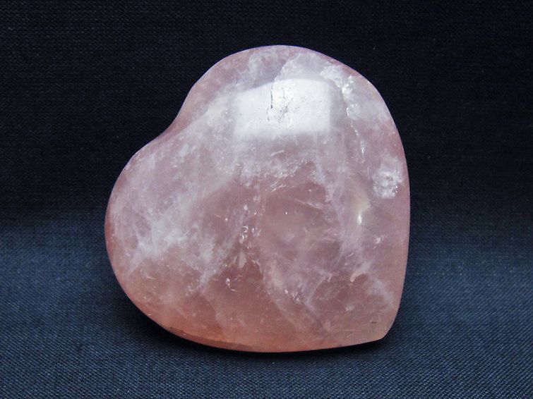 ローズクォーツハート 置物 [t225-8609] 2枚目