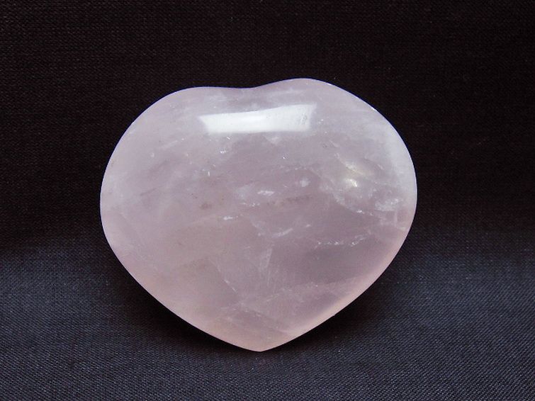 ローズクォーツハート 置物 [t225-8610] 1枚目