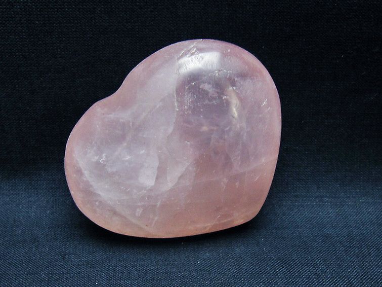 ローズクォーツハート 置物 [t225-8612] 2枚目