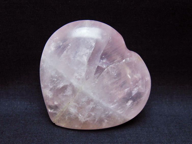 ローズクォーツハート 置物 [t225-8615] 2枚目