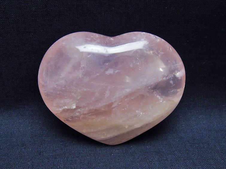 ローズクォーツハート 置物 [t225-8616] 1枚目