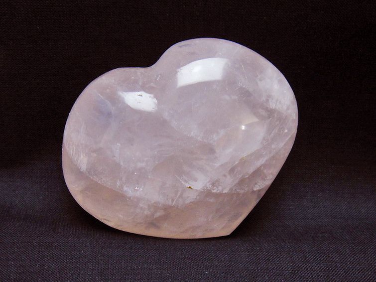 ローズクォーツハート 置物 [t225-8620] 2枚目