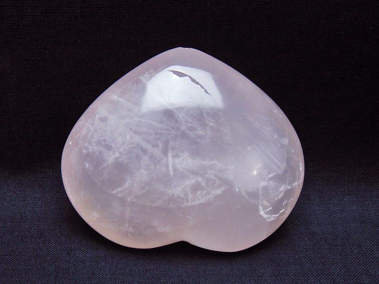 ローズクォーツハート 置物 [t225-8635] 3枚目