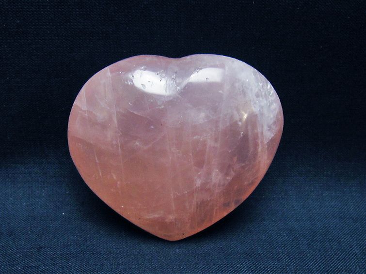 ローズクォーツハート 置物 [t225-8642] 1枚目