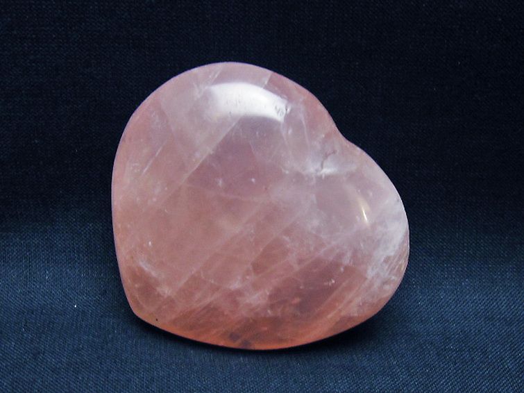 ローズクォーツハート 置物 [t225-8642] 2枚目