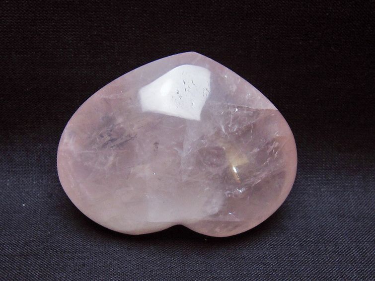 ローズクォーツハート 置物 [t225-8646] 3枚目