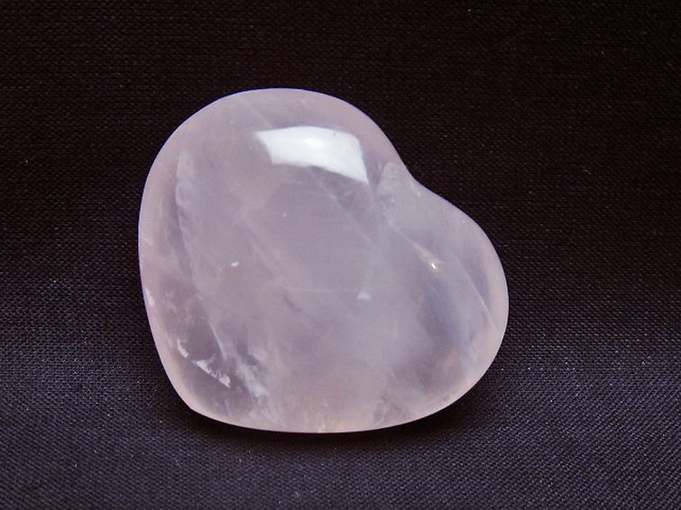 ローズクォーツハート 置物 [t225-8650] 2枚目