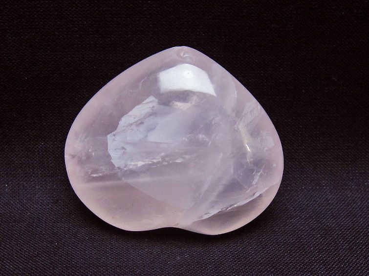 ローズクォーツハート 置物 [t225-8650] 3枚目