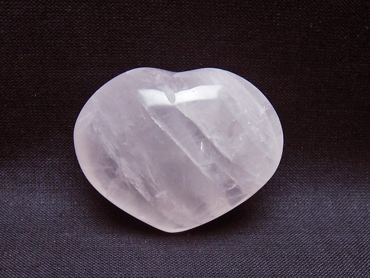 ローズクォーツハート 置物 [t225-8654] 1枚目