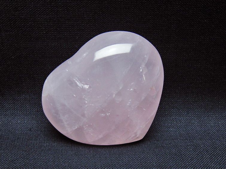 ローズクォーツハート 置物 [t225-8663] 2枚目