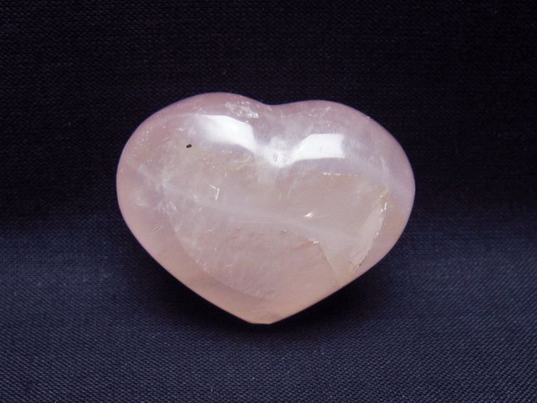 ローズクォーツハート 置物 [t225-8665] 1枚目