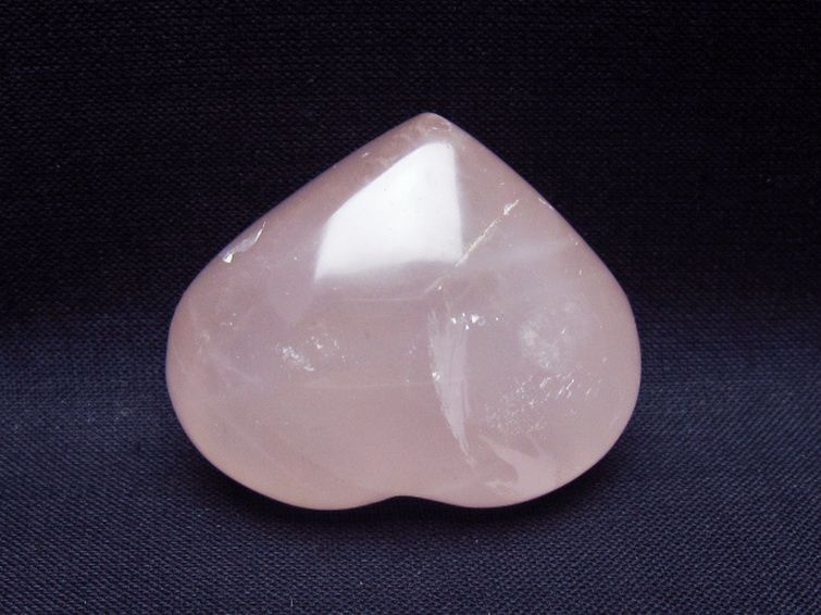 ローズクォーツハート 置物 [t225-8665] 3枚目