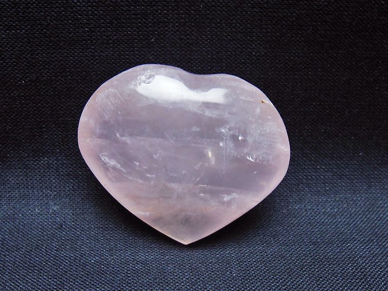ローズクォーツハート 置物 [t225-8672] 1枚目