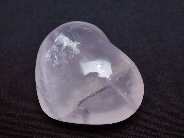 ローズクォーツハート 置物 [t225-8678] 2枚目